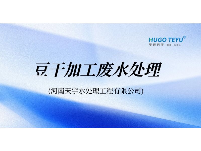 豆干加工廢水處理工藝綜述